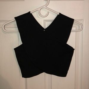 Black crop top